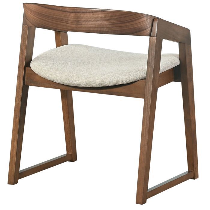Chaise en bois – SALOSS – brun/beige
