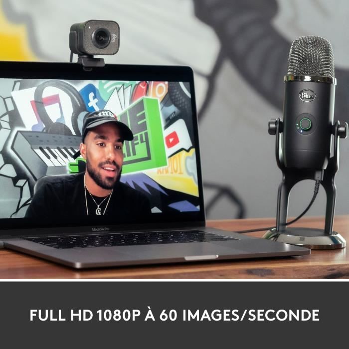 Webcam - Full HD 1080p - Logitech G - StreamCam - Geïntegreerde microfoon - Grafiet