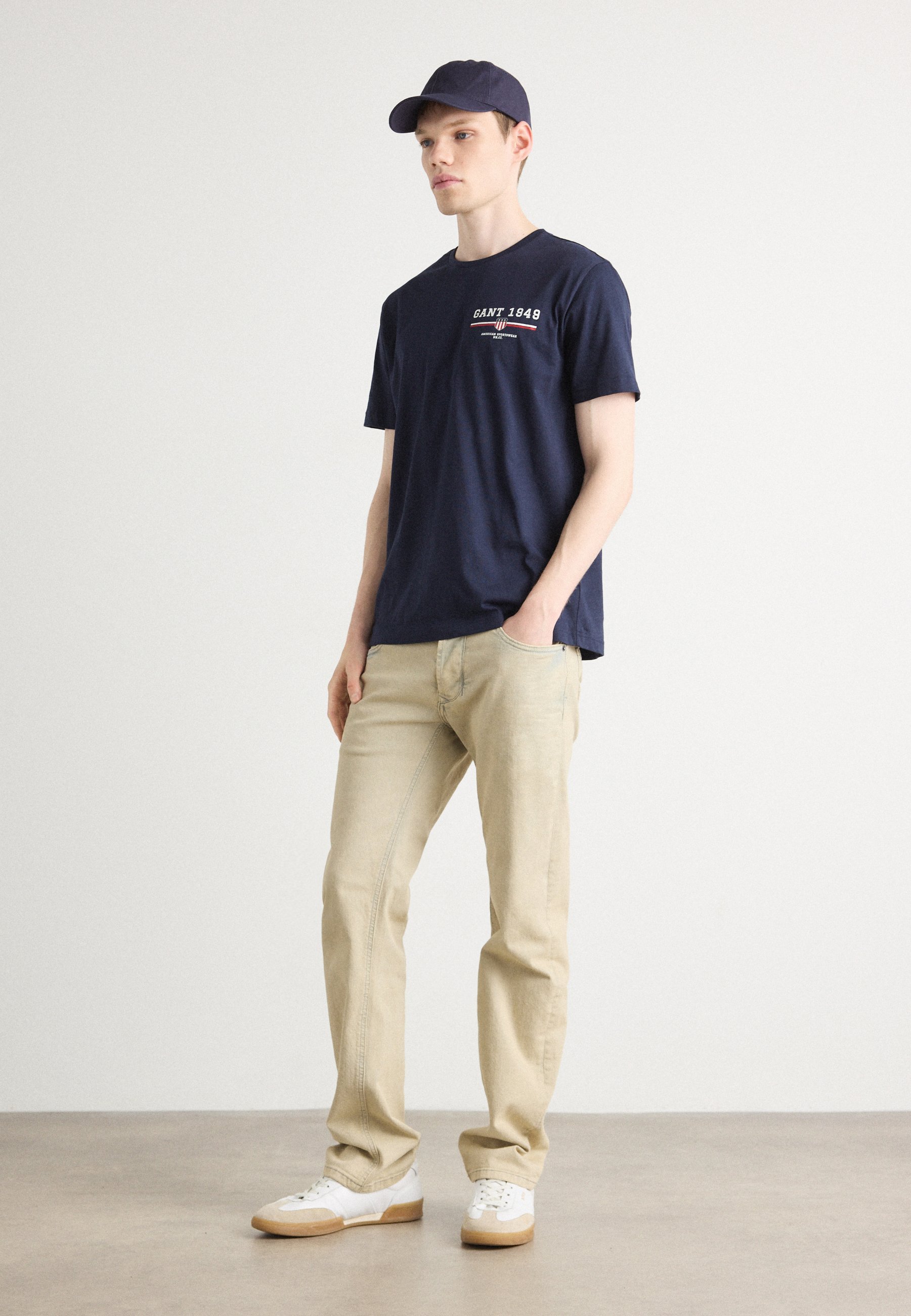 GANT GRAPHIC - T-shirts med print - blue