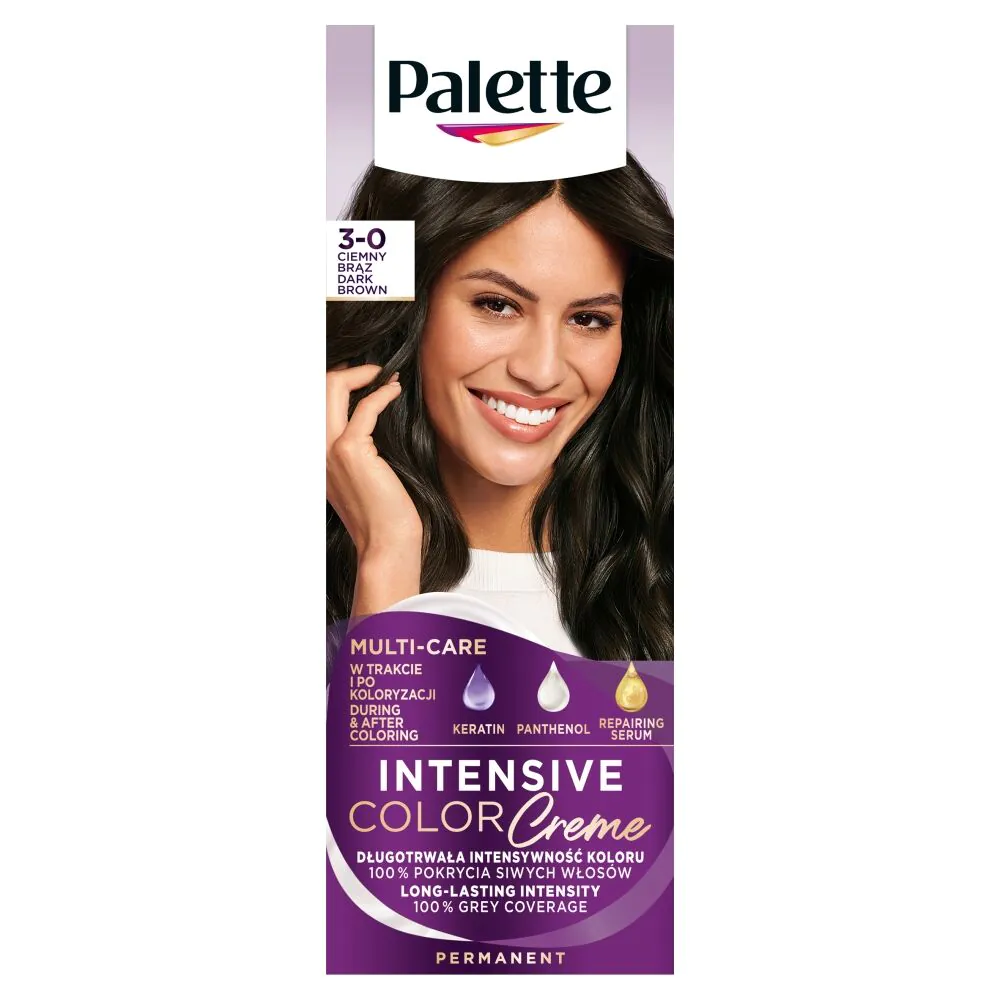 Palette Intensive Color Creme farba N2 ciemny brąz