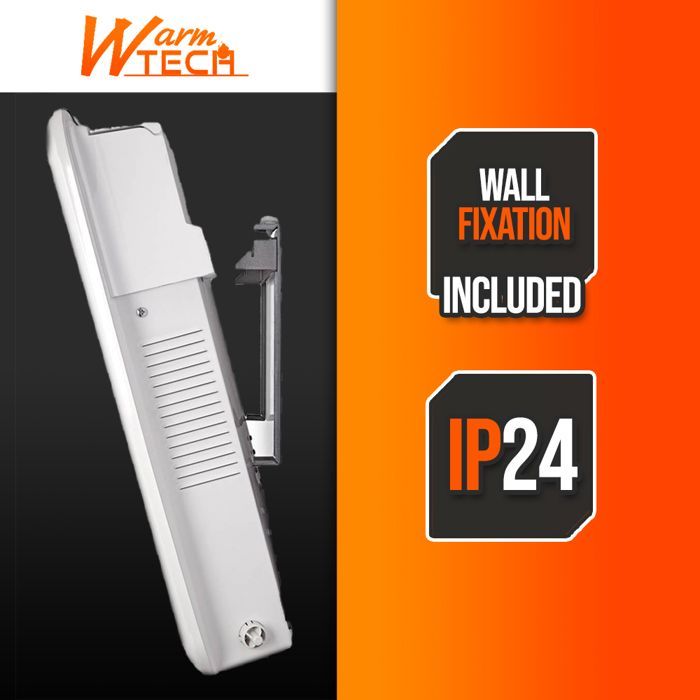 Aquecedor de parede de 2000 W - 4 modos - Termostato eletrônico - Temporizador de 24 horas - Tecnologia Warm Tech