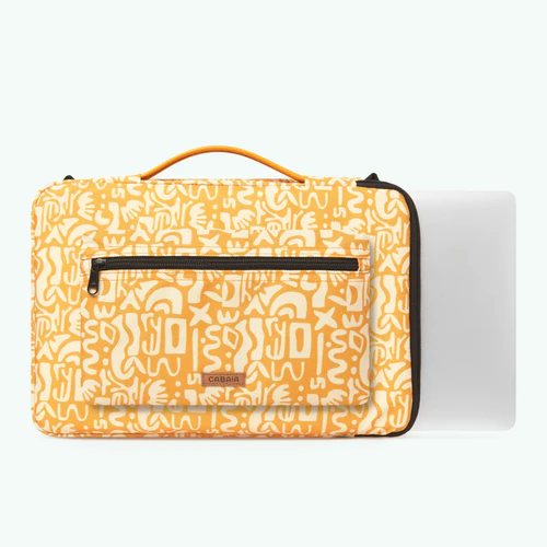 Cabaia Eurorennes 13/14 Zoll ockerfarbene Laptoptasche