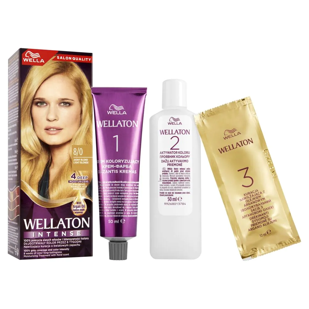 Wellaton Farba do włosów 8/0 Jasny Blond