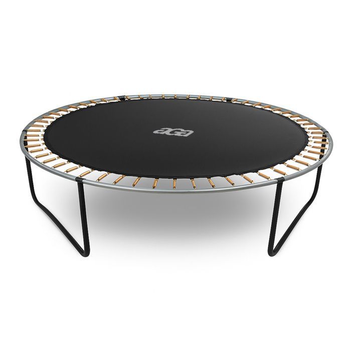 Cama elástica Aga SPORT EXCLUSIVE de 305 cm, color negro + red de seguridad + escalera