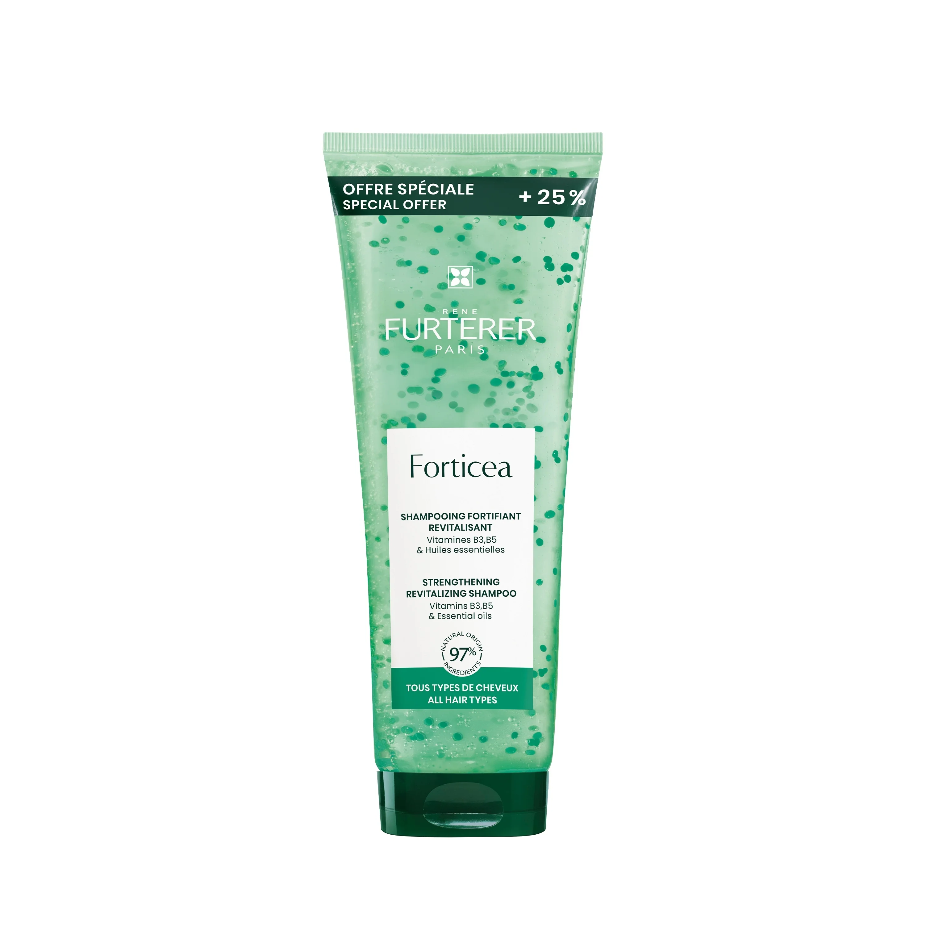 Forticea Shampooing Fortifiant Revitalisant - Shampoo Rinforzante, Shampoo Uso Frequente