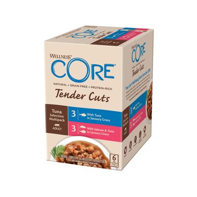 Υγρή τροφή για γάτες Wellness Core Tender Cuts για ενήλικες