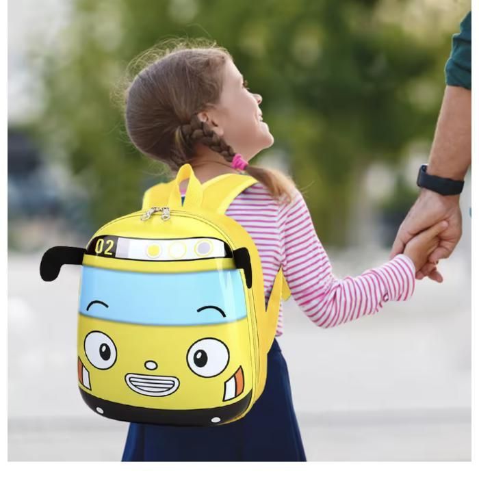 Sac à dos enfant bus 3D – Cartable maternelle EVA léger – Garçon et fille – 2 à 5 ans