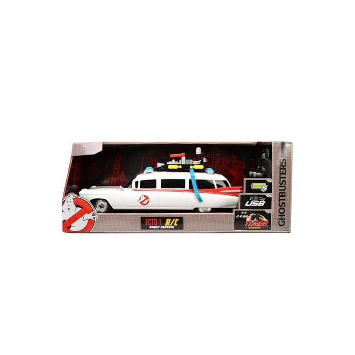 Ghostbusters Radiostyrd Bil - Jada - Ecto-1 - Skala 1/16 - Turbofunktion - Full Kontroll - 38x16x13 cm
