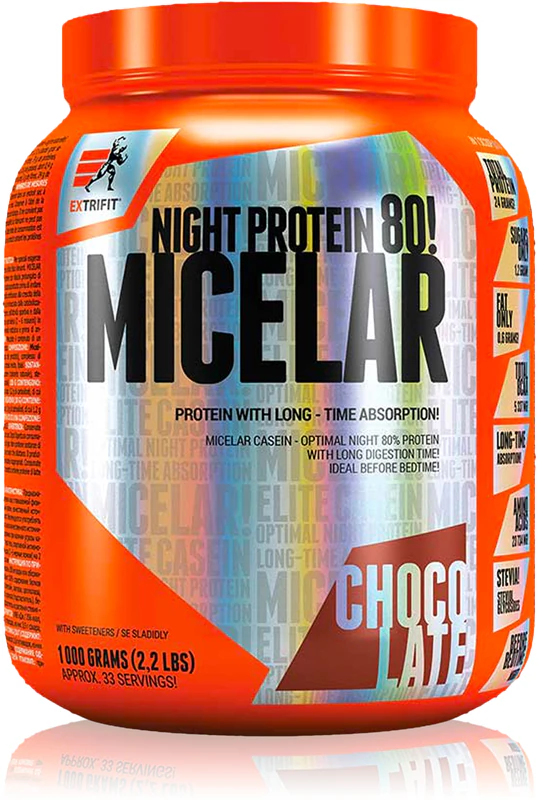 Харчова добавка Extrifit Micelar Casein з казеїновим протеїном та травними ферментами