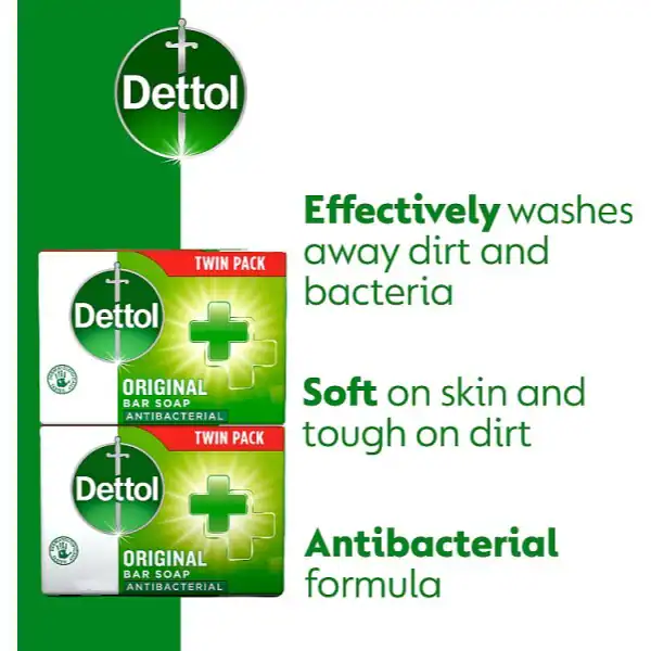 Dettol Original Antibakteriell Handtvål 2 x 100 g