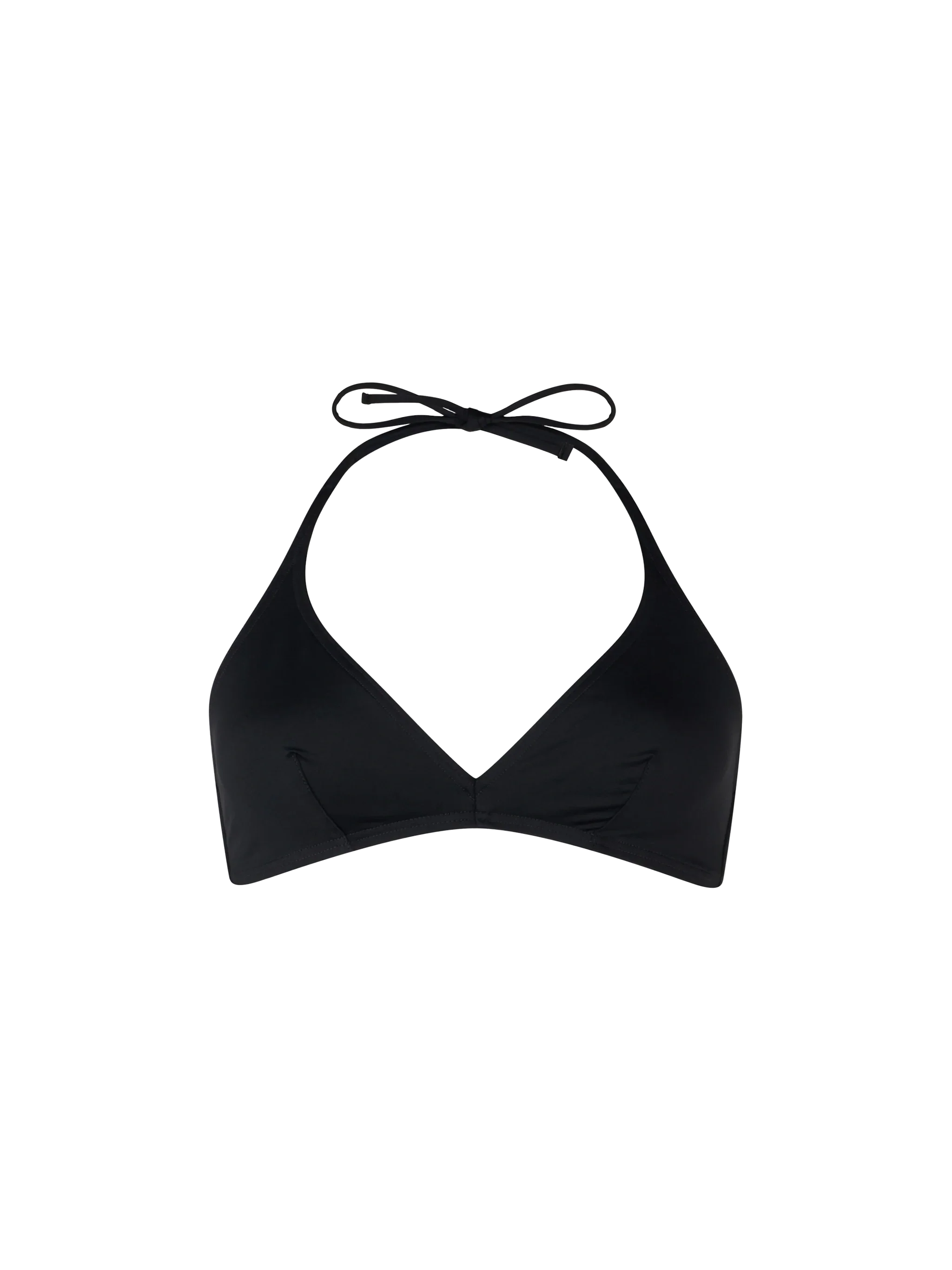 Top de playa tipo bralette negro de Gaia