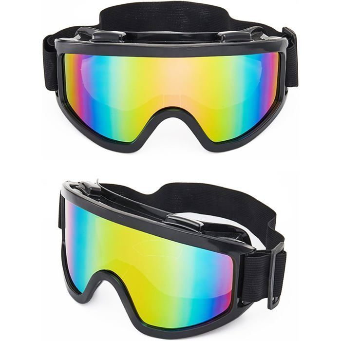 Gafas de esquí y snowboard - 1 unidad - Protección UV antivaho - Ventilación inteligente - Compatibles con casco y gafas - Unisex