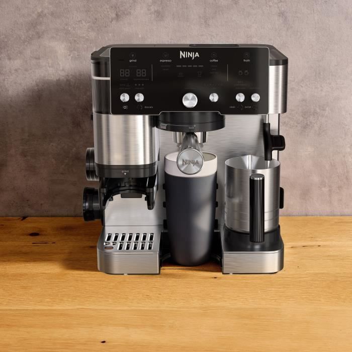 Machine à café 2-en-1 - NINJA LUXE™ - Café Essential Series - ES501EU - 1650 W - 9/11 bars - 250 gr - Noir / Inox