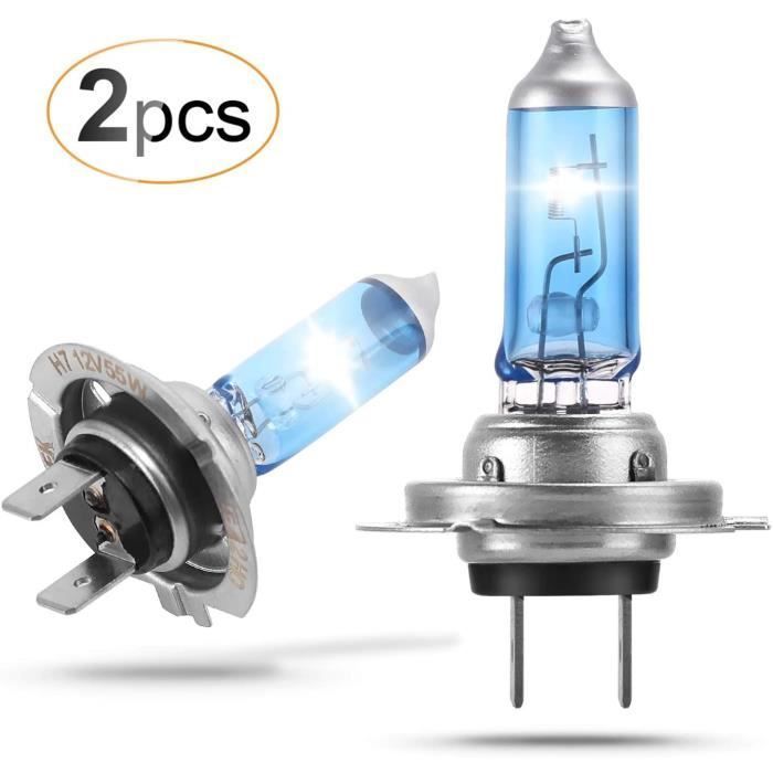 Bombillas para faros de coche - H7 - 55W - Blanco frío - Halógenas