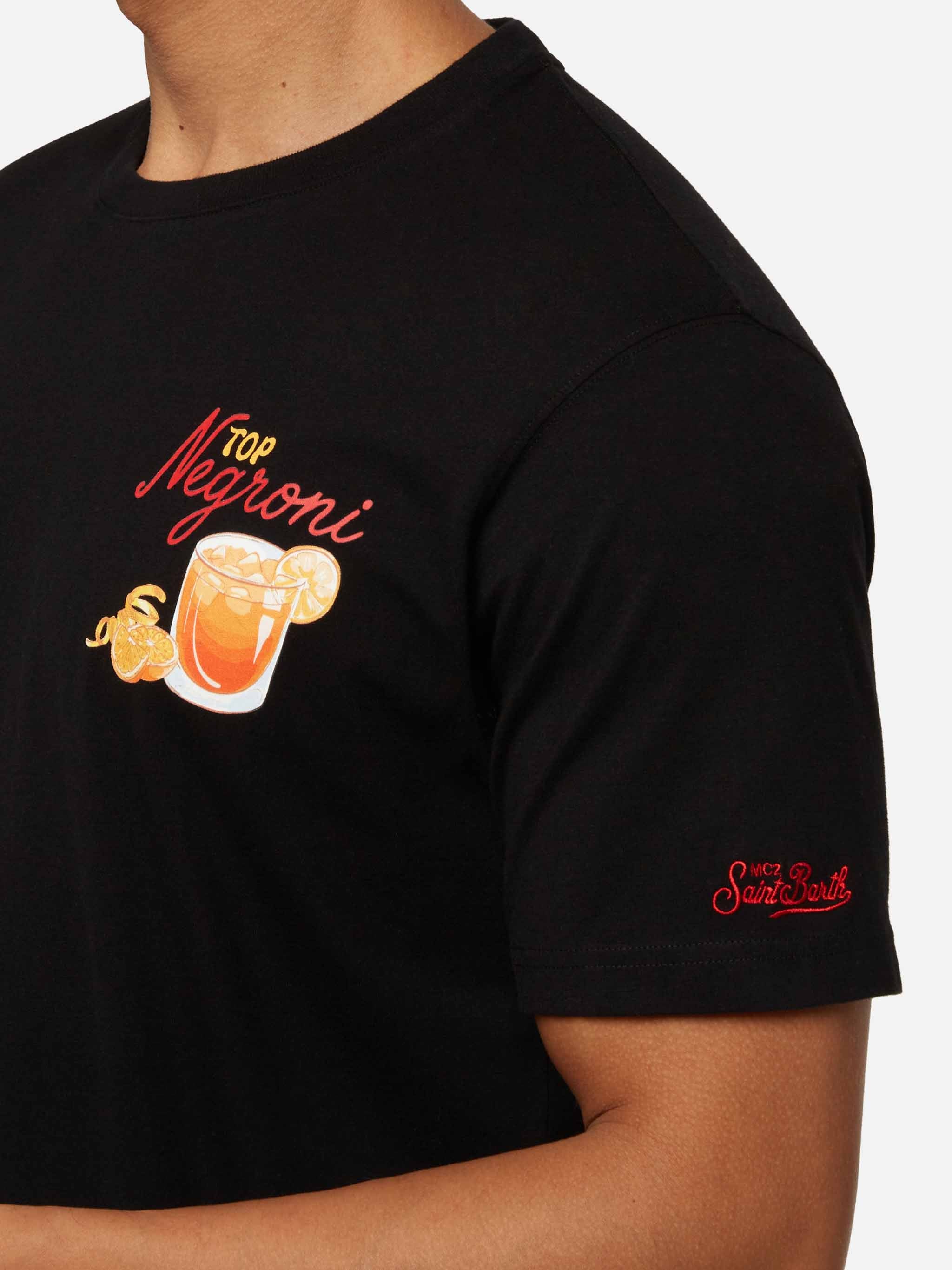 Arnott's T-shirt van katoen met Negroni-print voor de winter