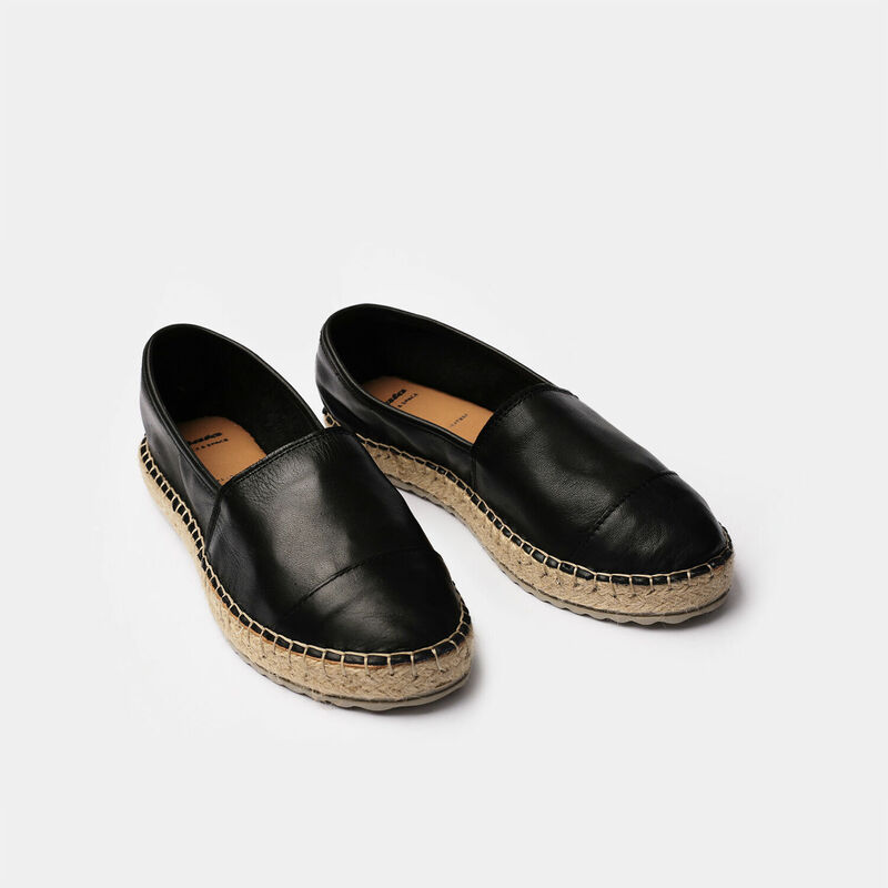 Espadryle damskie skórzane