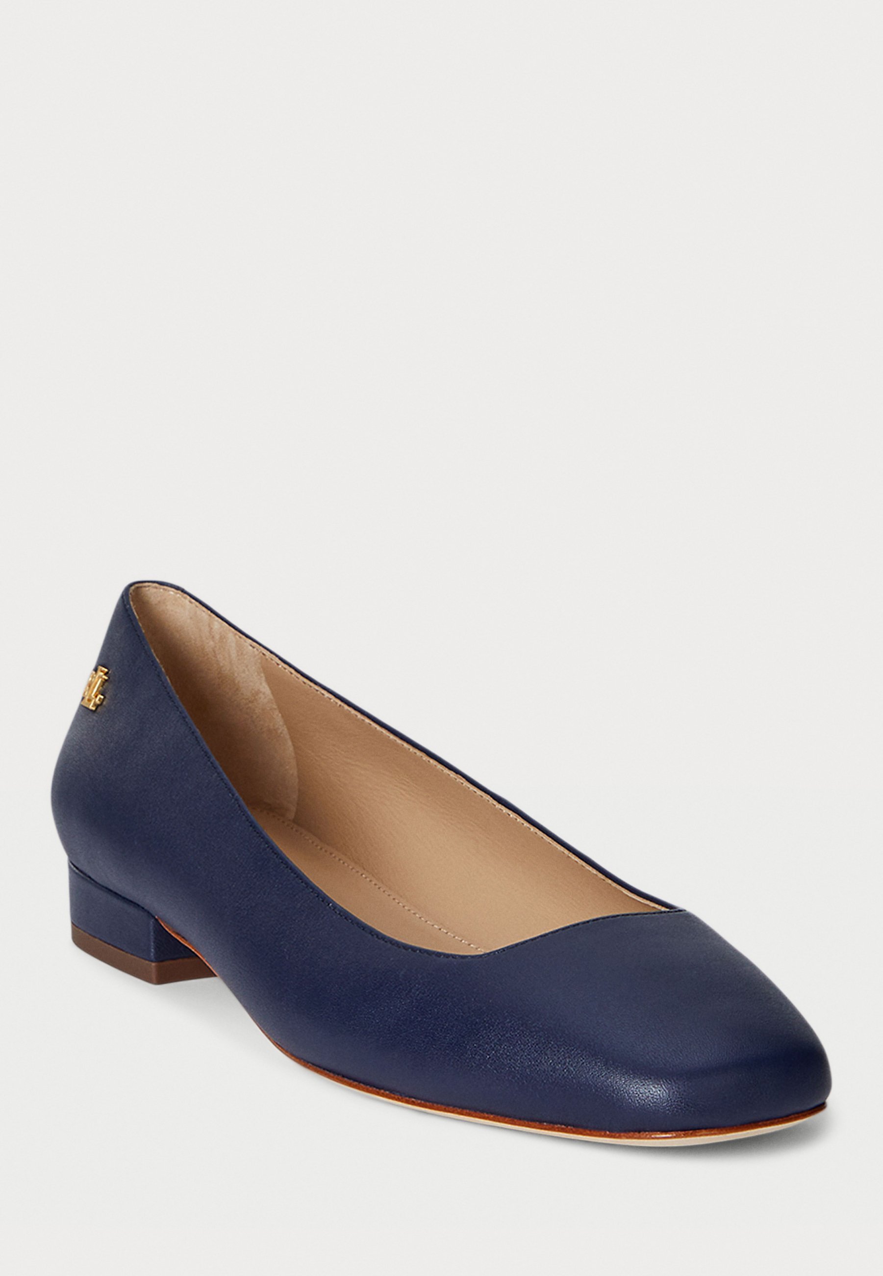 Ballerines en cuir nappa Emellie de Lauren Ralph Lauren - Bleu marine raffiné