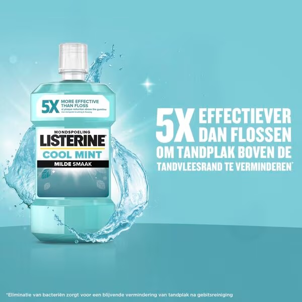 Listerine Cool Mint Mild ustna voda<br>500ml - brez alkohola