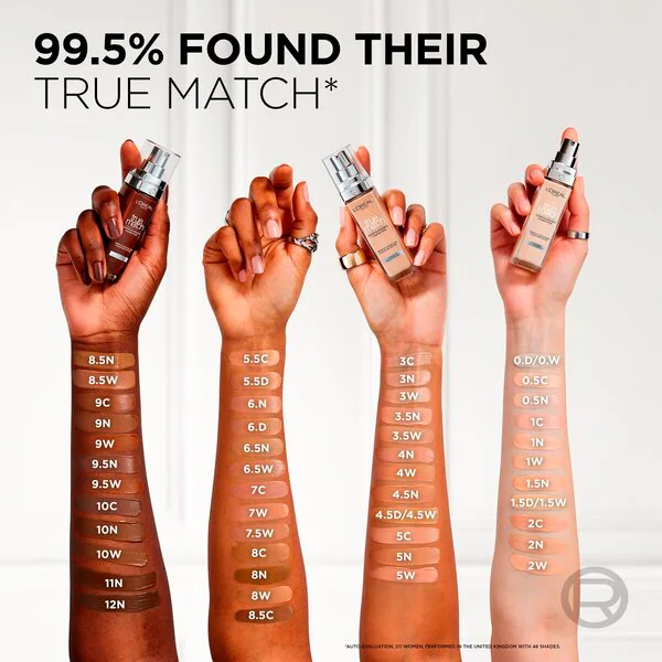 Fond de teint L'Oréal Paris True Match 2.R/2.C Rose Vanille<br>30 ml