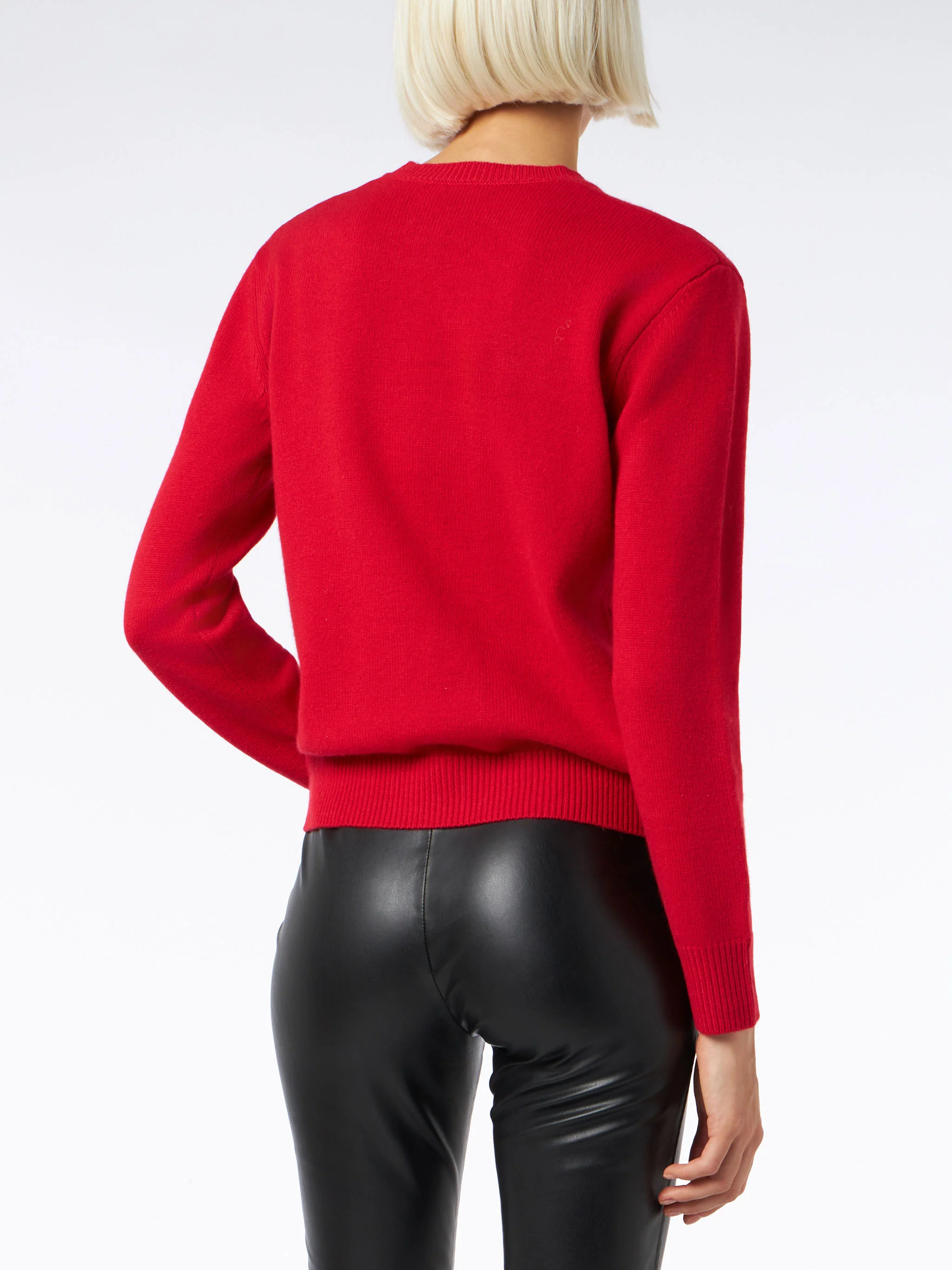 Dames T-shirt met geborduurde tekst: Lieve Kerstmanlijst