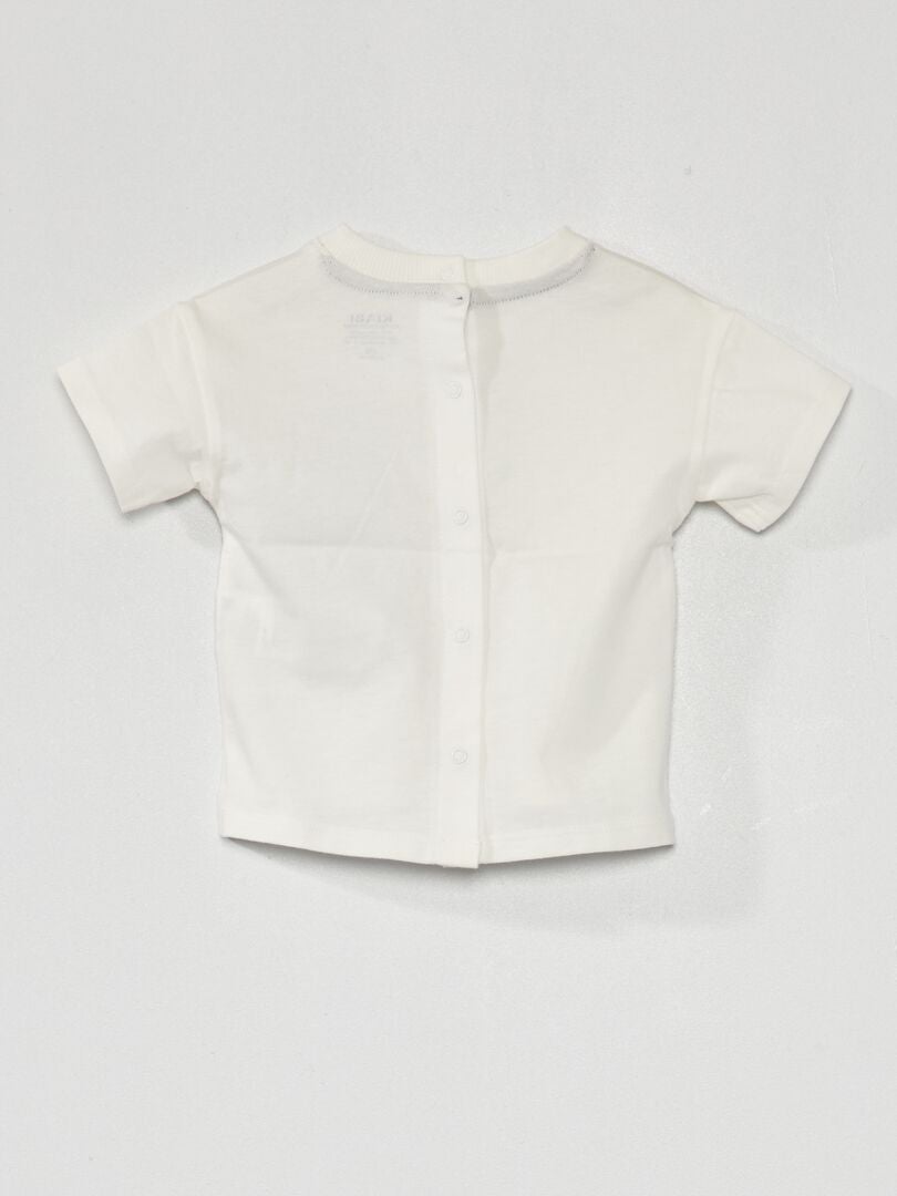 Camiseta de manga corta de punto - BLANCA