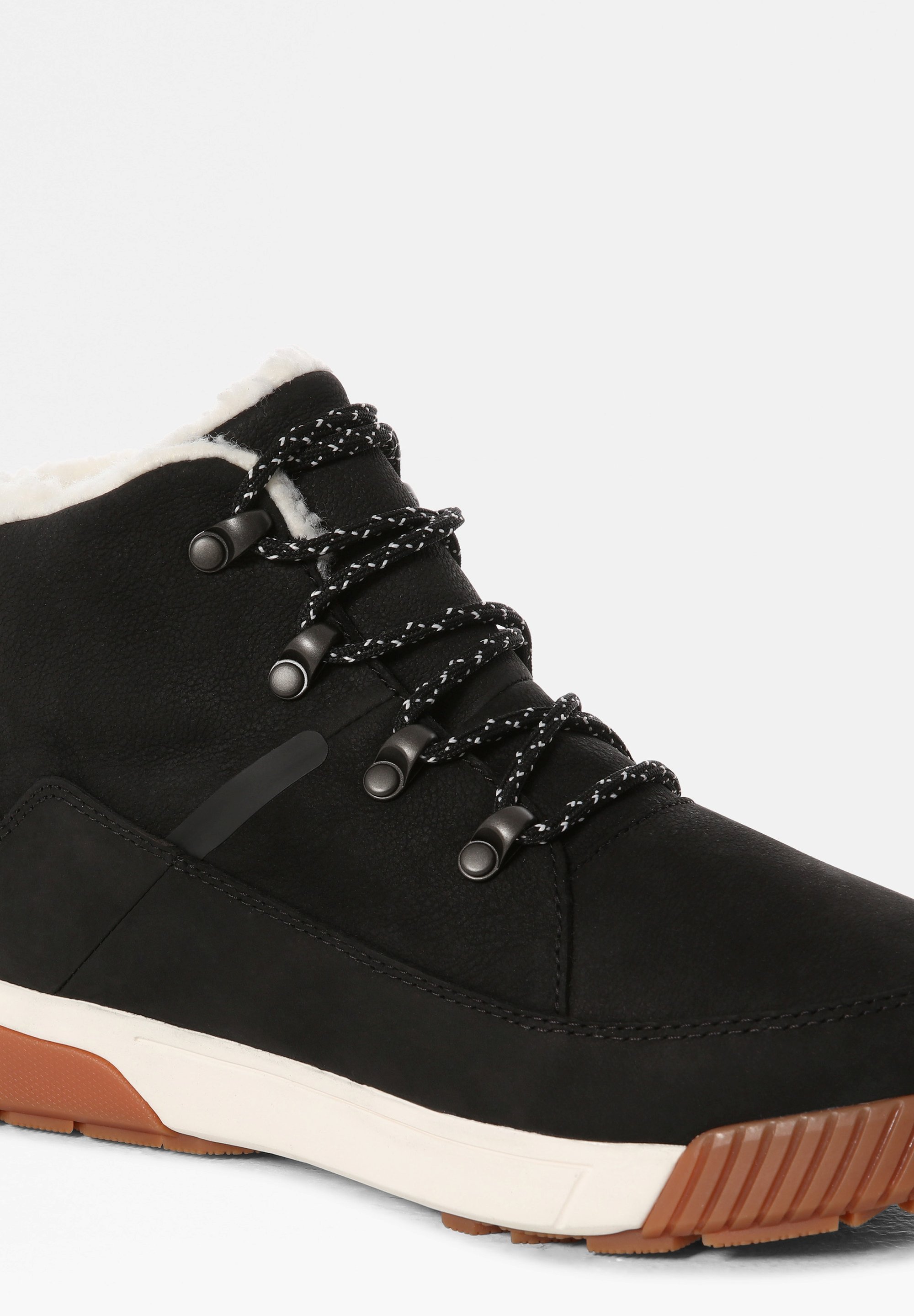The North Face SIERRA MID LACE WP - Winterstiefel - SCHWARZ/GARDENIA WEISS