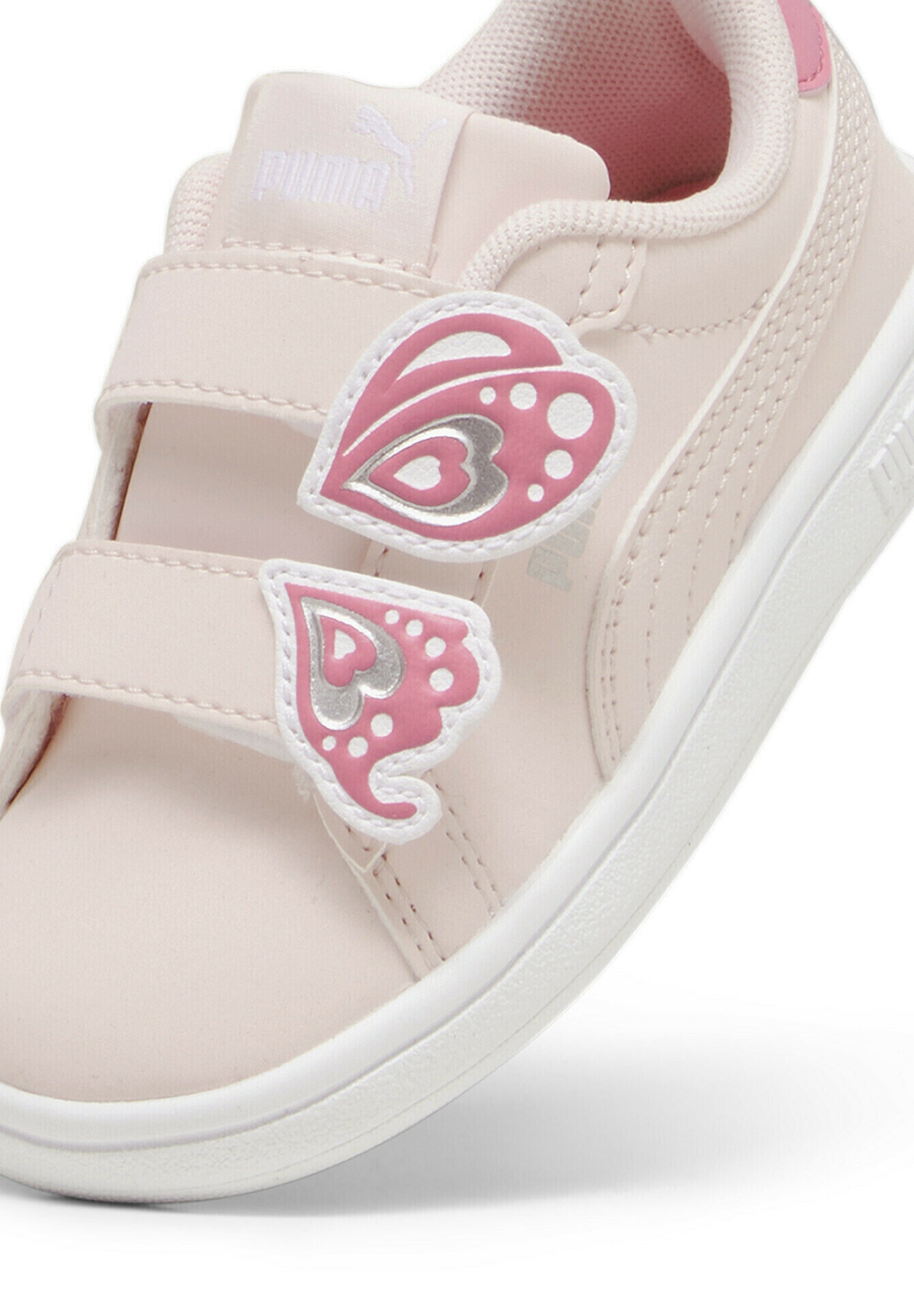 Puma SMASH 3.0 UNISEX - Sneakers - frosty pink strawberry burst white silver