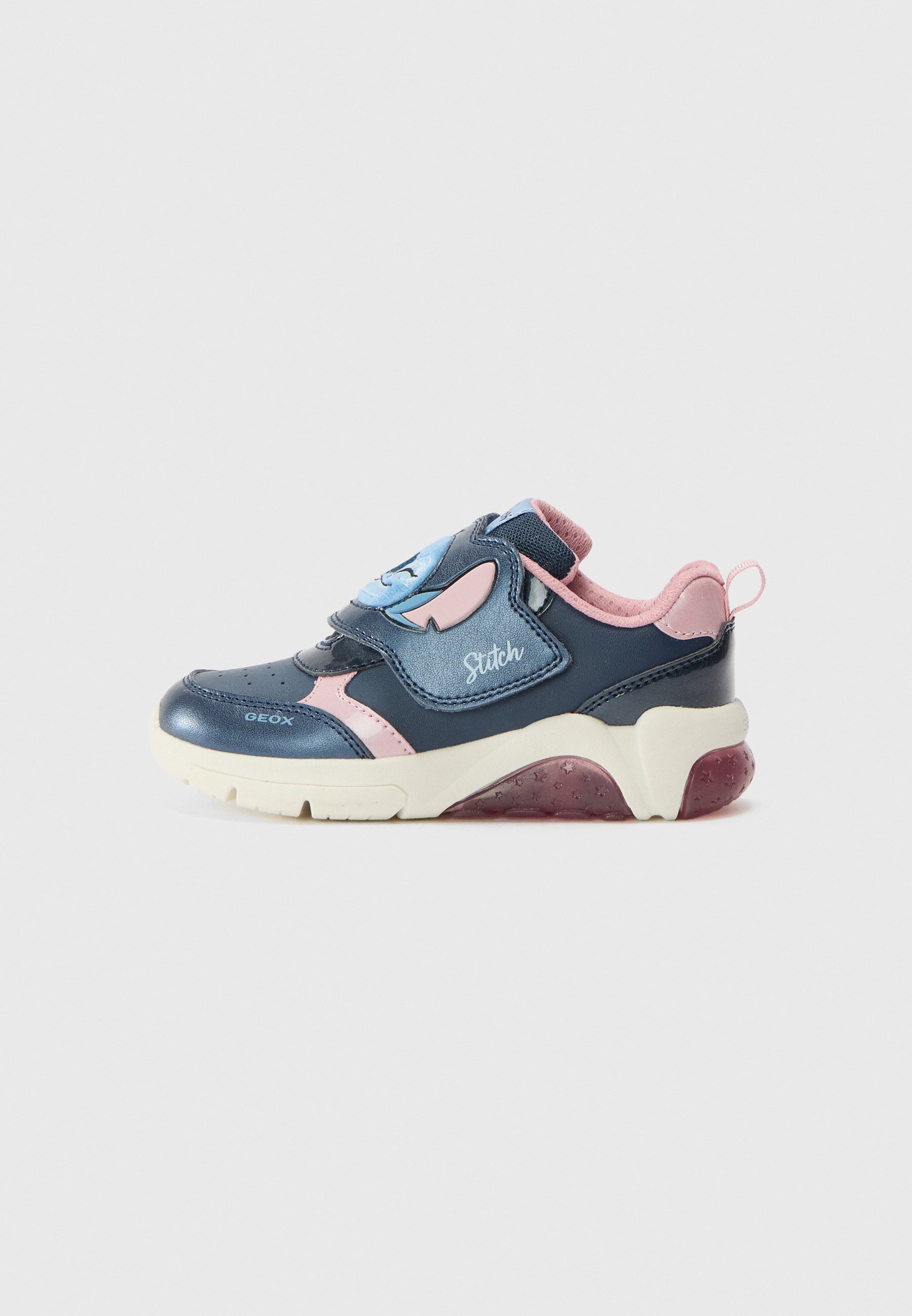 Geox LIGHT UP LILO STITCH - Scarpe da ginnastica - blu navy/rosa