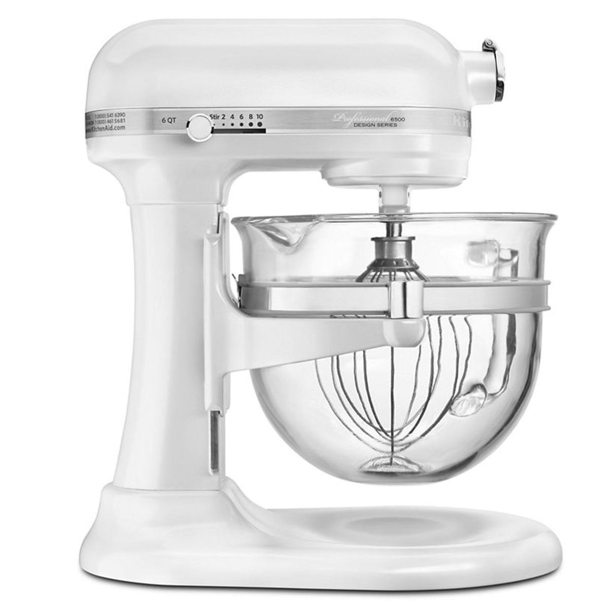 Tarvitsetpa sitten 13 tusinaa keksiä koulun leivonnaisten myyntiin tai silputtua kanaa taco-tiistaihin ystävien ja perheen kanssa, KitchenAid® Professional 6500 Design® Series 6 Quart Bowl-Lift -yleiskoneessa on kapasiteettia jokaiseen tilaisuuteen.