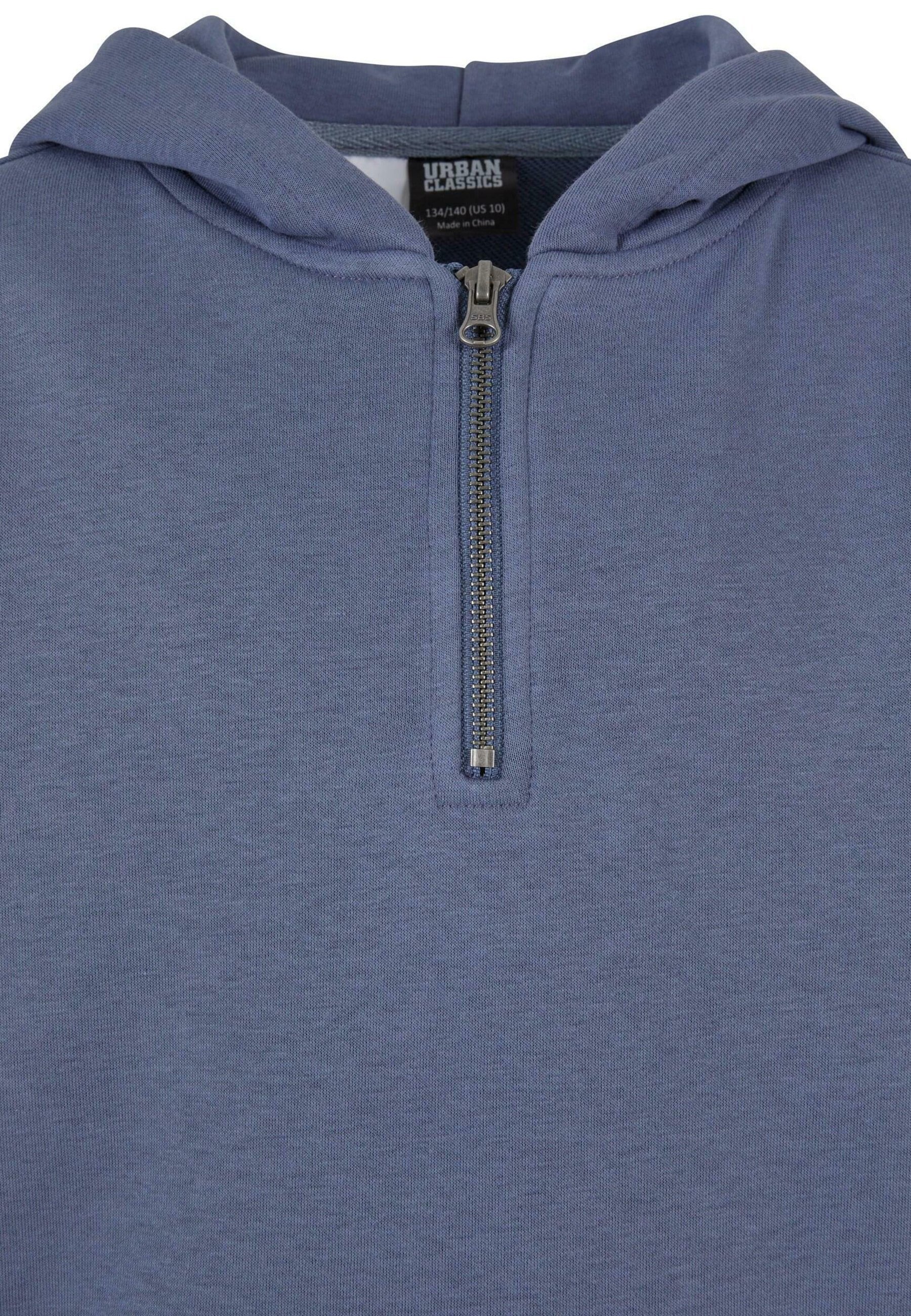 Urban Classics BOXY ZIP HOODY - Hoodie - vintageblauw