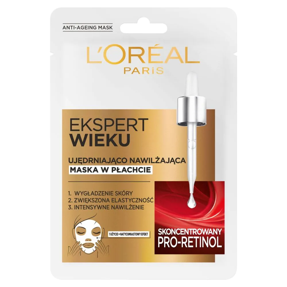 L’Oréal Paris Ekspert Wieku 45+ Maseczka do twarzy w płachcie