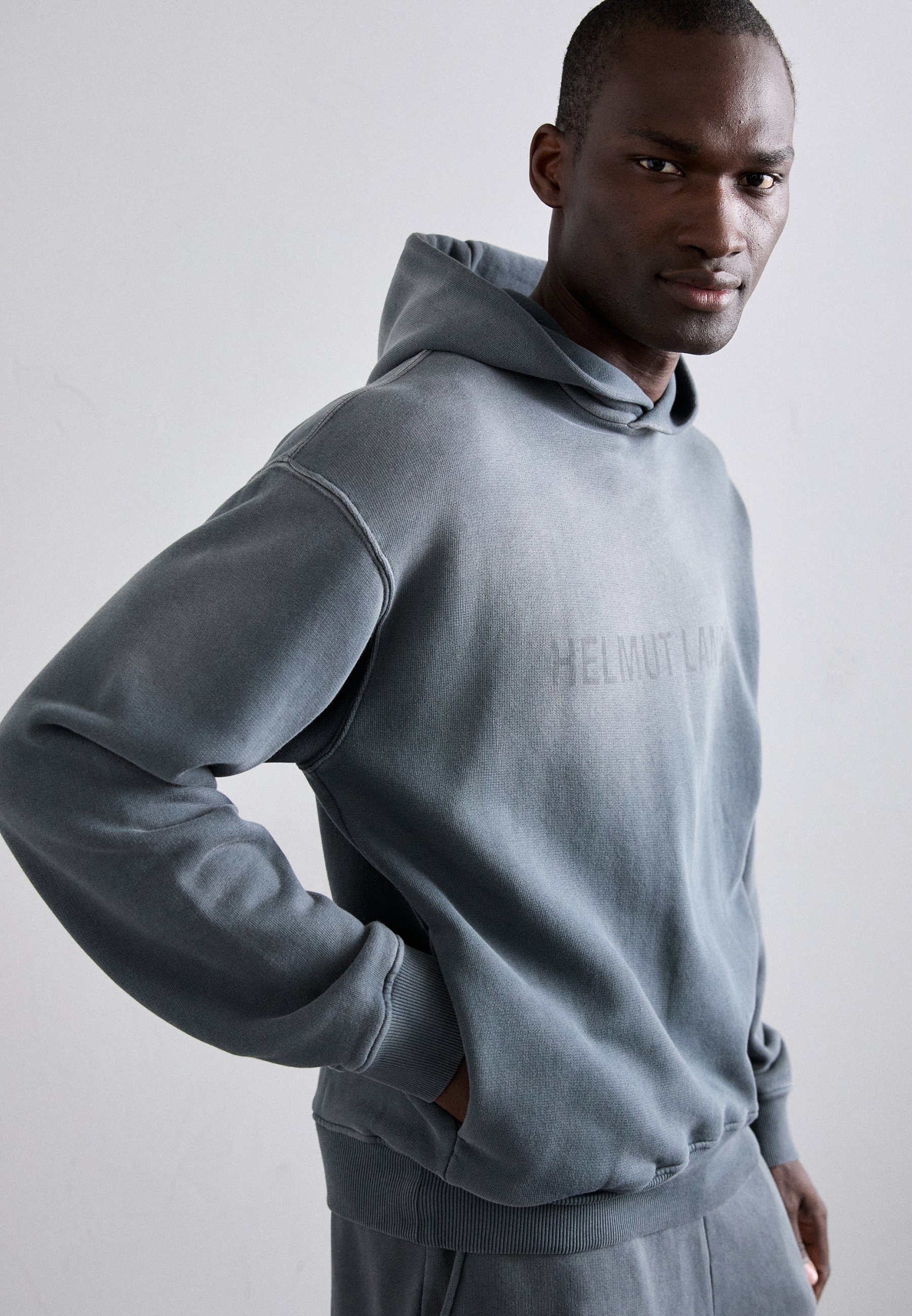 Helmut Lang LAZER STUDIO - Hettegenser - black