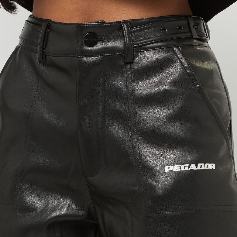 Calça Liston Wide de Couro Sintético
