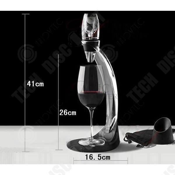 Kit de decantador y aireador de vino independiente INN®, set profesional para comerciantes de vino, refinamiento instantáneo del vino, aromas, diseño elegante, regalo