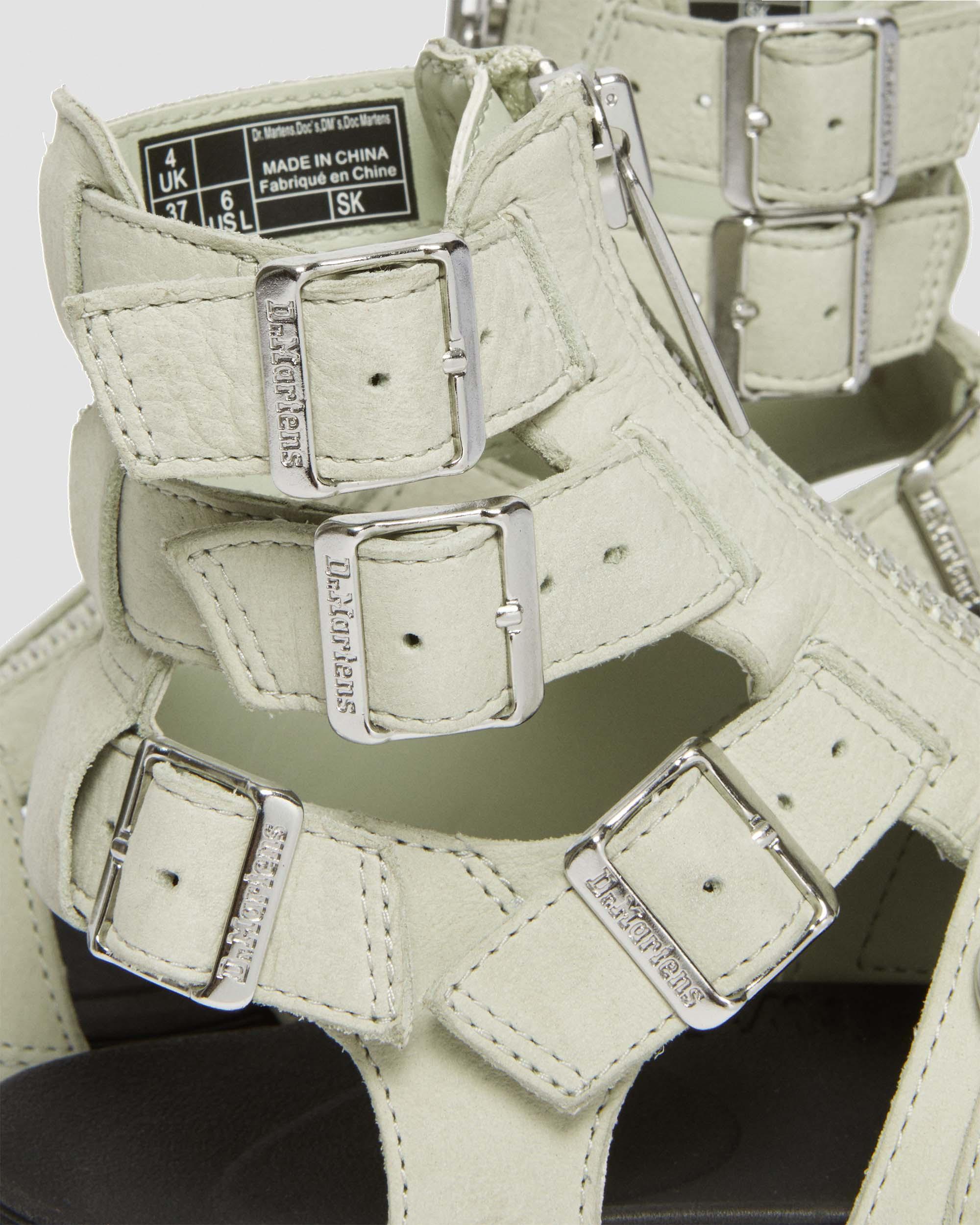 Olson Tumbled Nubuck Leder Gladiatorsandalen mit Reißverschluss