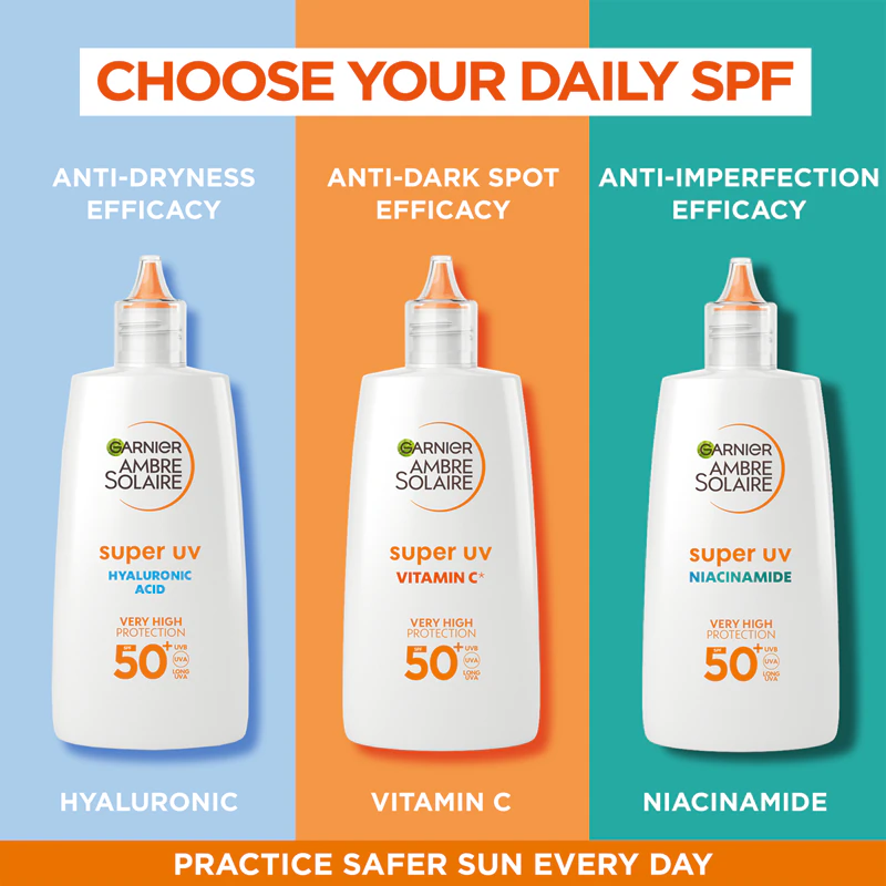 Garnier Ambre Solaire Super UV Vitamin C Lichtschutzfluid gegen Verfärbungen