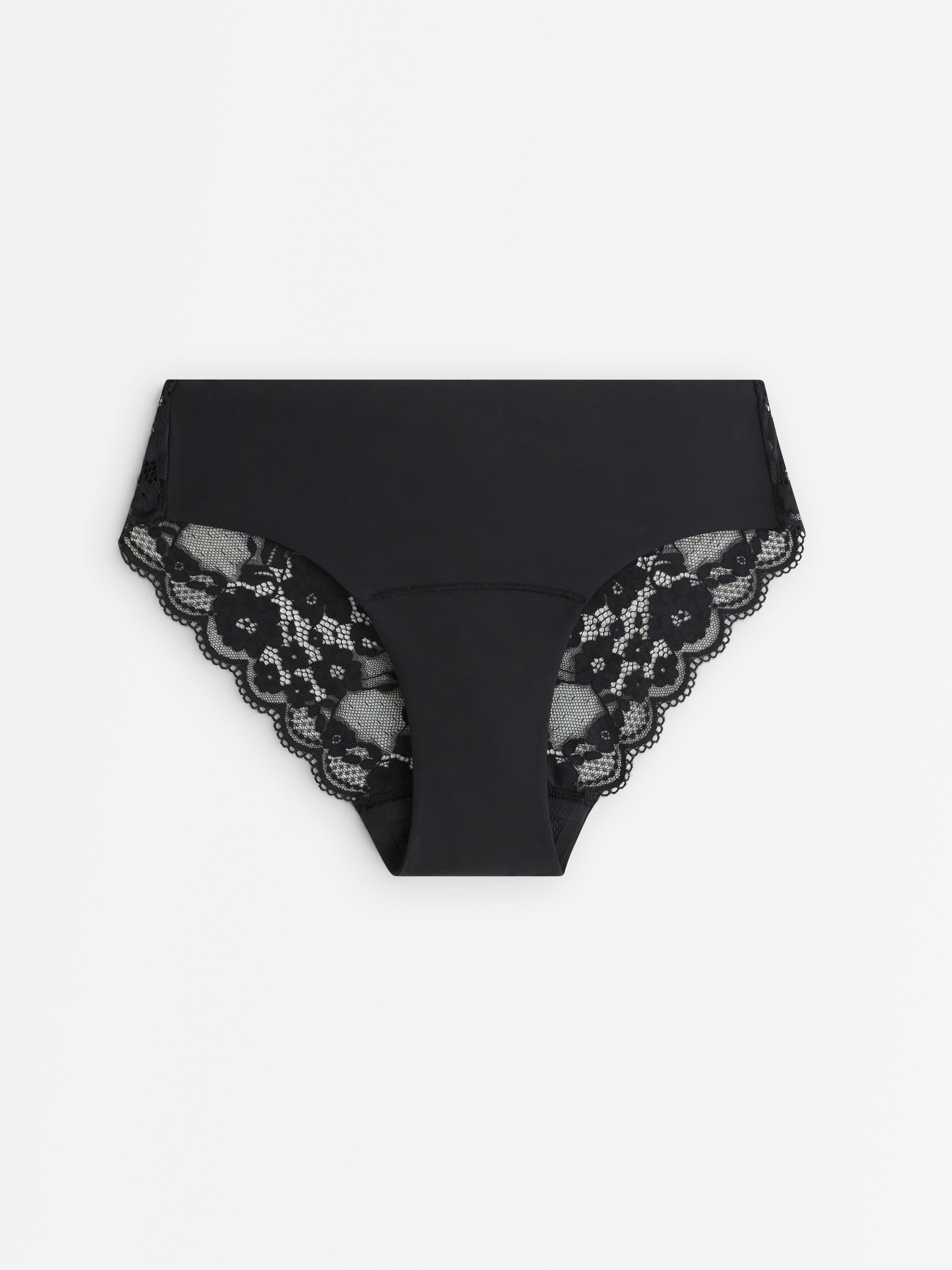 Soutien-gorge menstruel Female Engineering - absorption moyenne - taille basse avec dentelle noire