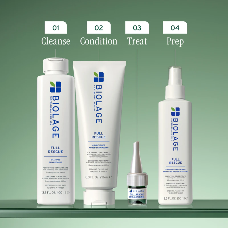 Biolage Full Rescue, tratamento localizado contra a queda de cabelo.