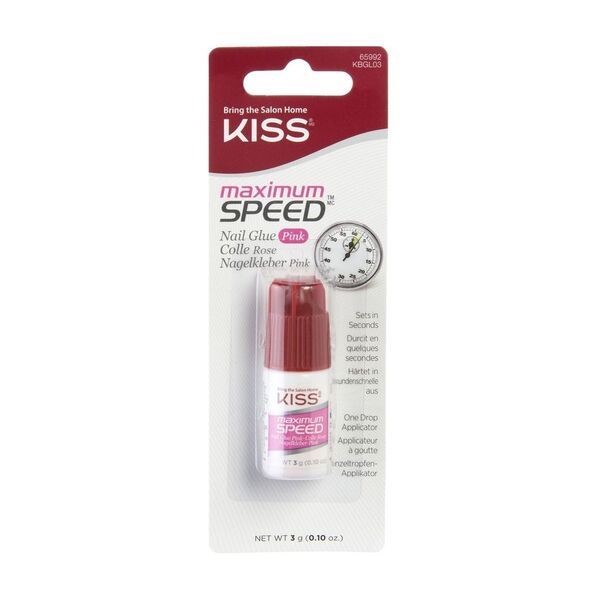 Lepilo za nohte Kiss Maximum Speed Roza