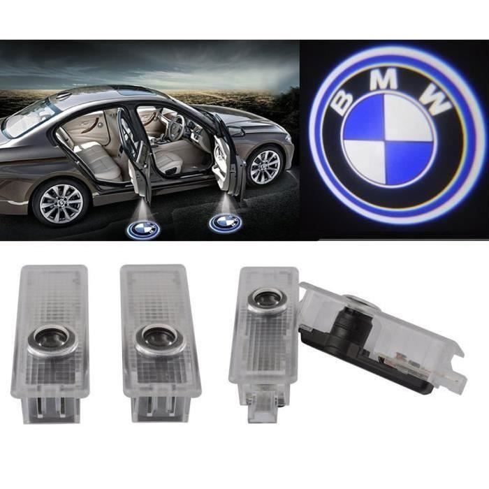 4pcs 2 Pairs Car Door LED Projector LED Logo Lamp Bulb for BMW E90 E60 E92 E65 E63 F10 F01 Welcome Logo Spirit