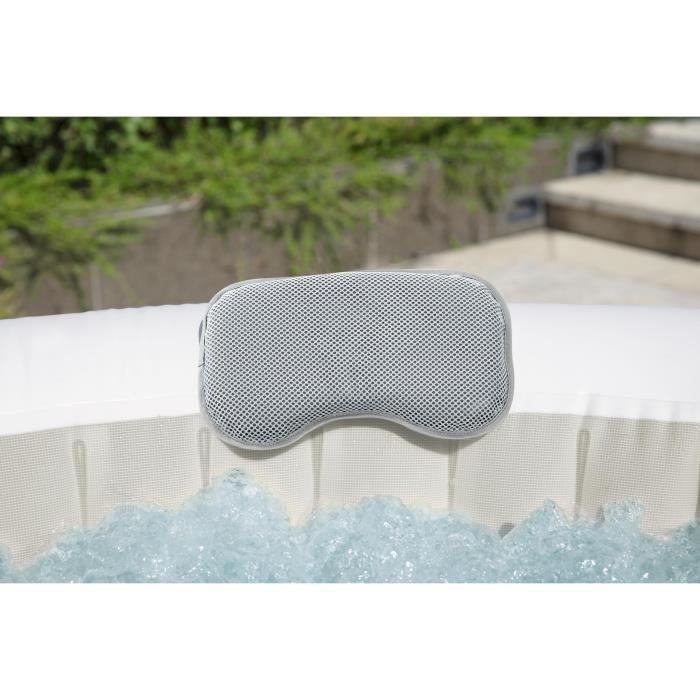 Spa gonflable BESTWAY - Lay-Z-Spa Hollywood - 196 x 66 cm - 4 à 6 places - Rond (Couverture, cartouche, diffuseur, LED...)