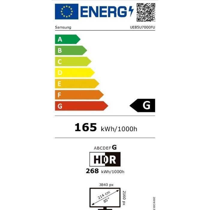 Samsung 85U7000F - Televisor LED de 85