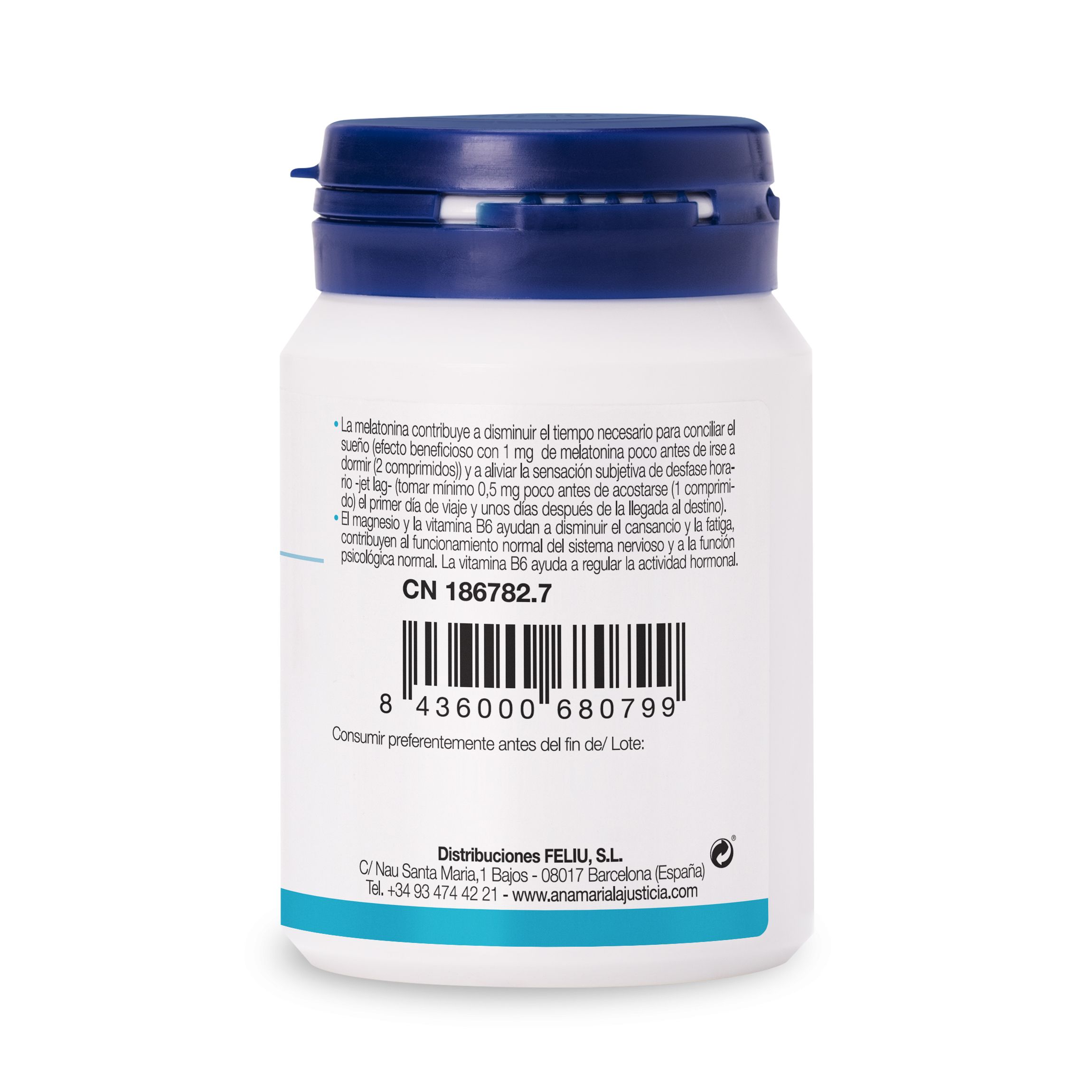 Triptofanas su melatoninu, magniu ir vitaminu B6 Vitaminai ir mineralai