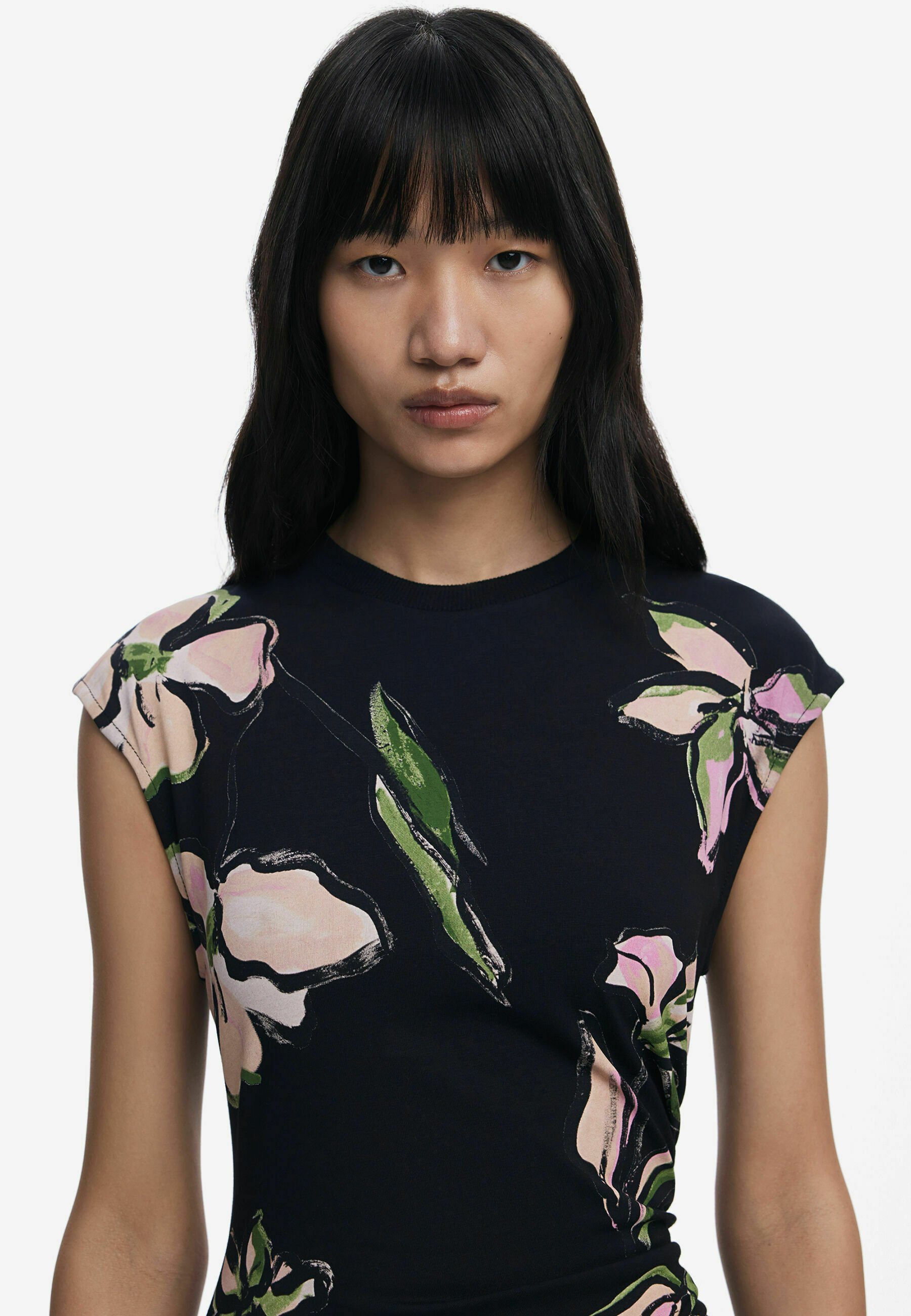 Desigual FLORAL - Dagjurk - zwart