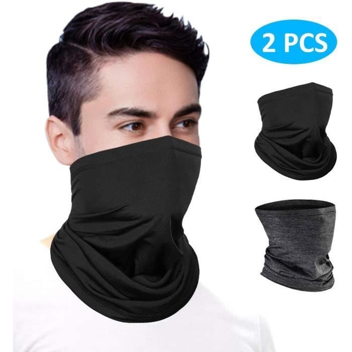 Mascarilla deportiva - Braga para el cuello - Protección UV - Resistente al polvo - 2 unidades