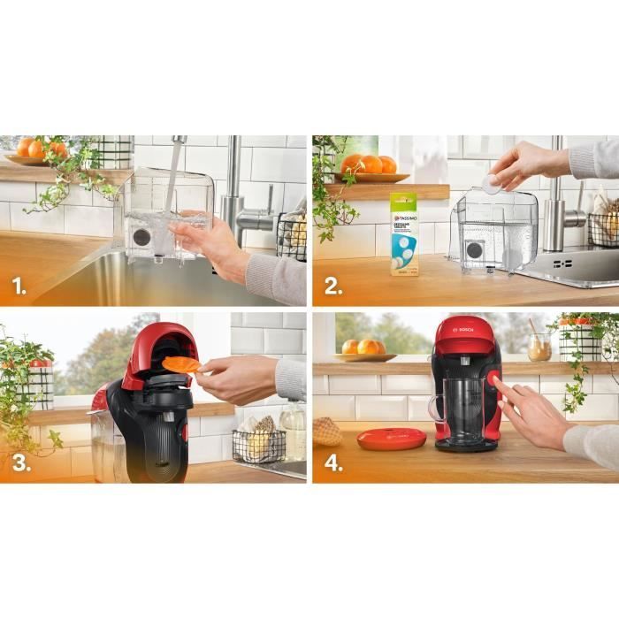 Machine à café multi-boissons - BOSCH - TASSIMO - T11 Style rouge - 1400 W