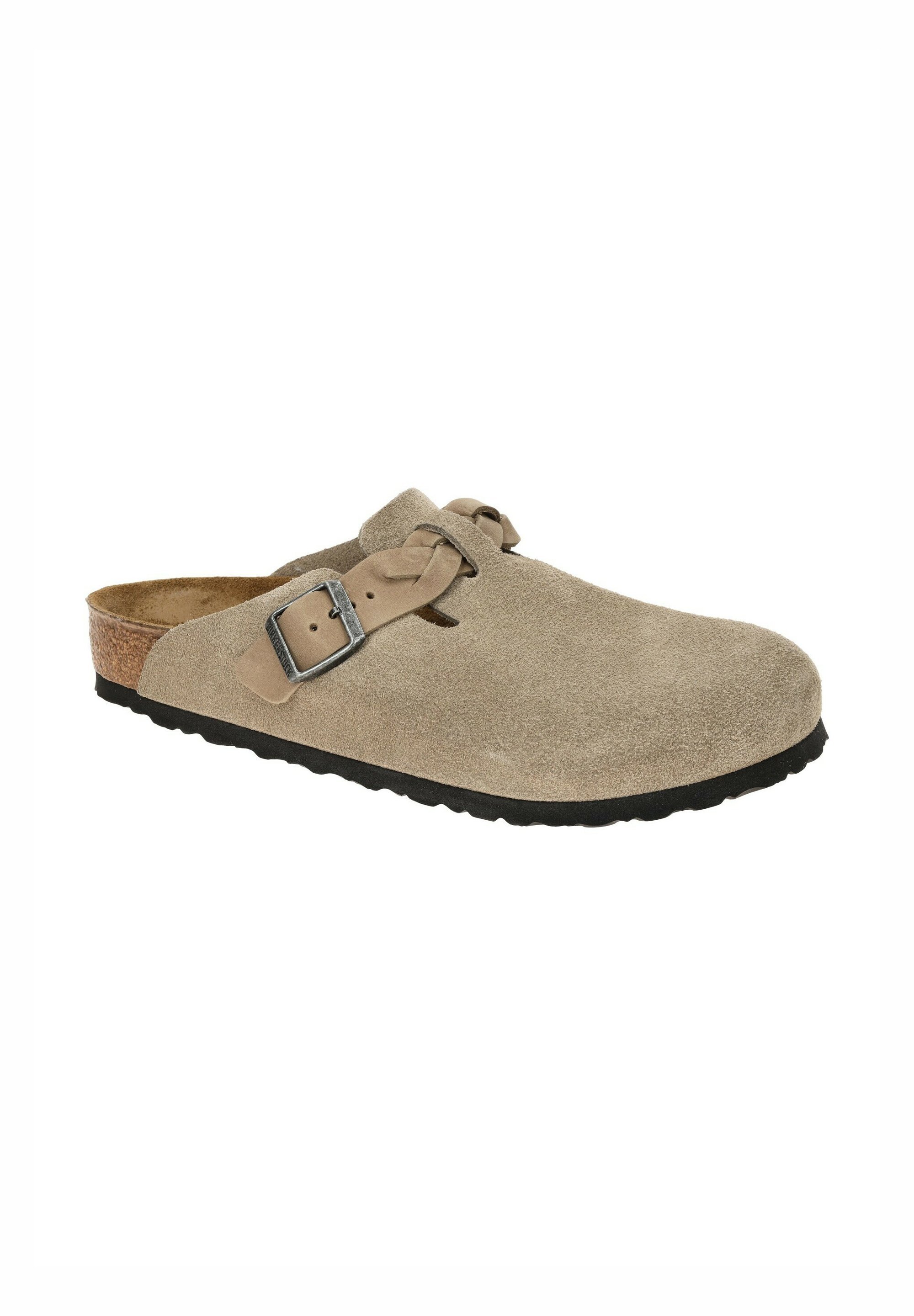 Birkenstock BOSTON BRAIDED LEOI LEVE REGULAR - Mules - taupe