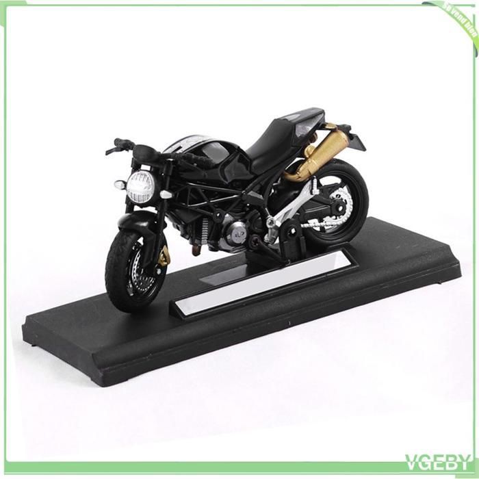 Fafeicy Motorcycle Toy Model, Miniature Alloy Motorcycle Toy, Portable Educational Model for Children, Black, Puzzle Games