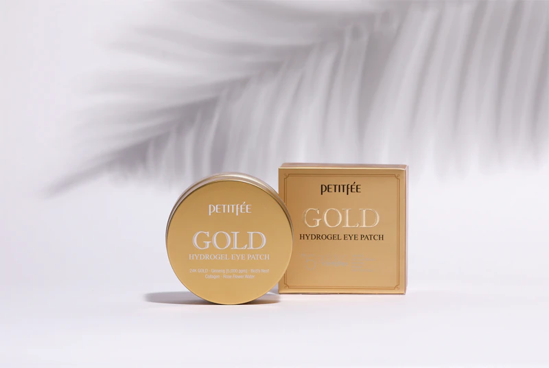 Máscara de olhos Petitfée Gold em hidrogel com ouro 24 quilates
