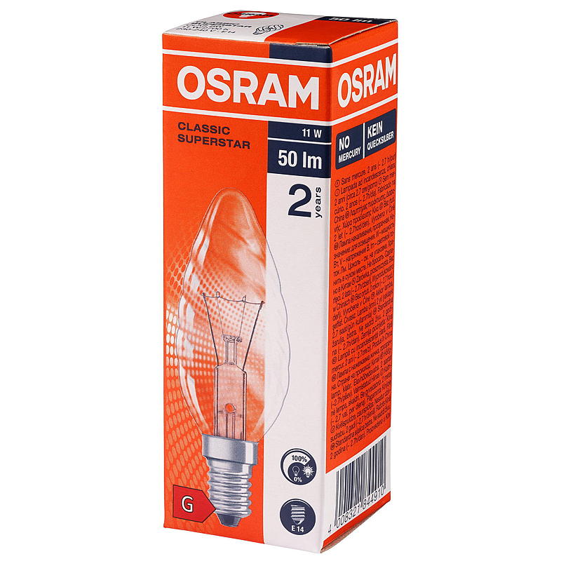 Osram padre 11W E14 Classic BW, Mignon Osram